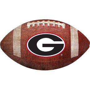 لافتة على شكل كرة قدم من Fan Creations Georgia Bulldogs مقاس 12 بوصة