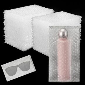 100 Pcs 6 x 10 Inch Clear Bubble Out Bags, Bubble Cushioning Bag, Small Bubble Out Bags, Bubble Pouches for Shipping, Packing, Storage, Moving
