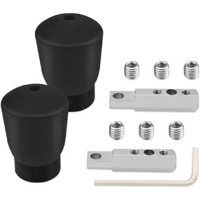 Gym Fitness Cable Ball Stopper Ends, for 5mm/6mm Home Gym Machine Accessories Replacement Parts, Exercise Equipment Wire Rope Port Joint, Rubber Steel