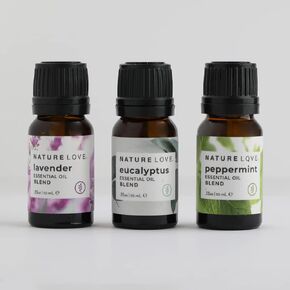 Stress Free Essential Oil Blends Trio - Promotes Sleep, Relaxation & Mood Boost | Soothing & Aromatic Oil Blends | Lavender, Eucalyptus, Pepermint (10 mL Each) in Kuwait