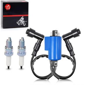 Ignition Coil Pack and spark plug For YAMAHA Banshee 350 YFZ350 1987-2006 3LC-82310-01-00