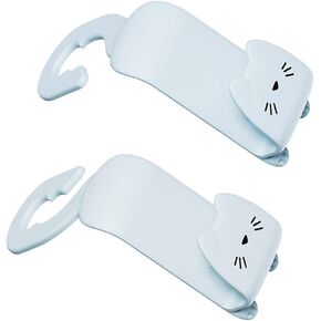 2 قطعة السنانير السيارات متعددة الوظائف سيارة التخزين المنظم حقيبة السنانير القط شكل المقعد الخلفي مسند الرأس الشماعات لحقيبة يد معطف in Kuwait