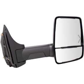 Tow Mirror Power Heated LED Signal Smooth Black Passenger RH for GM Van