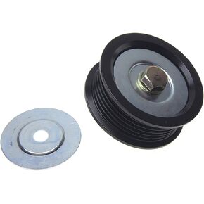 ACDelco Gold 36303 Flanged Idler Pulley with Bolt, 2 Dust Shields, Insert, Retainer, and Washer