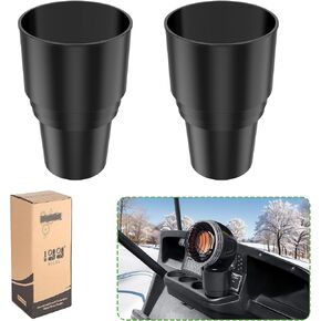 2 Pack Golf Cart Cup Holder, Dash Adapter for Portable Propane Heater Cylinder, Universal Replacement Drink Holder for Yamaha EZGO Club Car