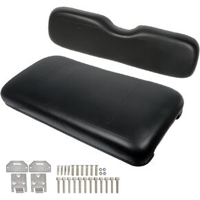 Black Golf Cart Front Seat Cushion Replacement for EZGO Medalist TXT 1994-2013