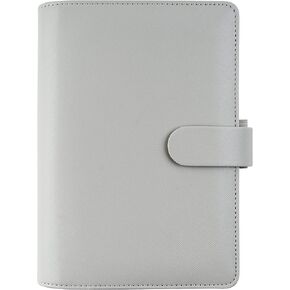 Filofax Saffiano Organizer, Personal Size, Granite - Cross-Grain, Leather-Look, Six Rings, Week-to-View Calendar Diary, Multilingual, 2024 (C028805-24) in Kuwait