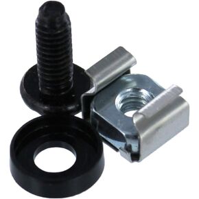 NavePoint M5 Cage Nuts and Screws for Server Shelves Cabinets - 500 Pk Rack Mount