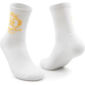 KOHISTAN Diabetic Crew Socks for Men & Women, White, 2 Pairs Suitable For Neuropathy Non-Binding Circulation