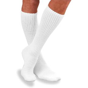 JOBST Sensifoot Closed Toe Socks, White, Large in Kuwait