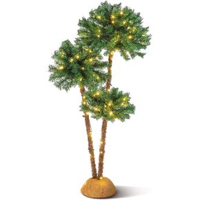 شجرة نخيل مضاءة، 6' 5' 4' تضيء أشجار اصطناعية وهمية لحمام السباحة في الهواء الطلق للفناء والبار والشرفة وديكورات حفلات هاواي in Kuwait