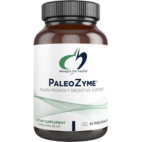 Designs for Health PaleoZyme - Paleo-Friendly Digestive Enzymes + Bromelain Supplement - Support Digestion + Gut Health - Delayed Release Capsule with Pancreatic Enzyme, Ox Bile (90 Capsules)