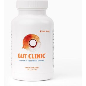 Salt Wrap Gut Clinic™ – Postbiotics for Digestive Symptoms, Complete Gut Health, Leaky Gut Repair, and Immune Support - Helps Bloating, Gas, and Indigestion, 90 Capsules