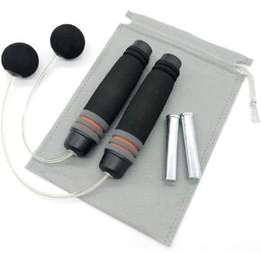 Benvo Weighted Ropeless Jump Rope Cordless Speed Rope Skipping Rope for Double Unders, Exercise, WOD, Boxing, MMA Beachbody Training Fitness- Updated Version