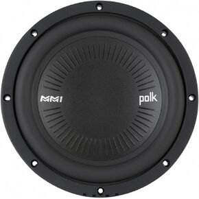 Polk Audio MM842 SVC MM1 Series 8" Marine & Car Subwoofer - 900W, 30-200Hz Frequency Response, Single 4-Ohm Voice Coils, Polypropylene Woofer Cone, Compact Subwoofer for Deep, Powerful Bass