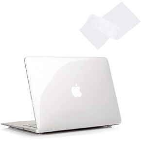 RUBAN Case Compatible with MacBook Air 11 Inch Release (A1370/A1465) - Slim Snap On Hard Shell Protective Cover and Keyboard Cover for MacBook Air 11, Black