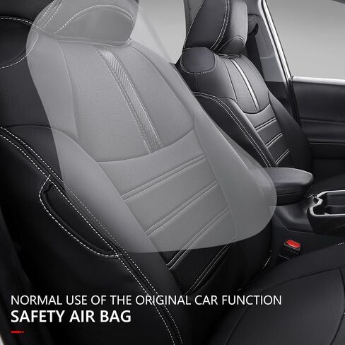 مجموعة أغطية مقاعد Xipoo Fit Toyota RAV4 كاملة لملحقات Rav4 LE XLE وXLE Premium and Limited 2019 2020 2021 2022 2023 2024 (أسود + أحمر، 2019-2024 RAV4 (ليس للمغامرة وTRD-Off Road)) in Kuwait