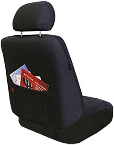 FH Group Car Seat Covers Full Set Black Neoprene - Universal Fit Waterproof Automotive Low Back Front and Solid Back Seat Cover, Washable Seat Cover for SUV, Sedan and Van in Saudi Arabia