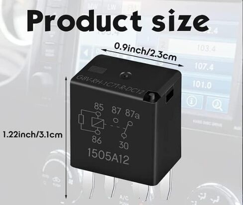 4 قطع G8V-RH-1C7T-R-DC12 G8V-RH-1C7T-R 5PIN 20A مرحل الطاقة متعدد الأغراض، مرحل السيارات الصغير، SPDT) in Kuwait