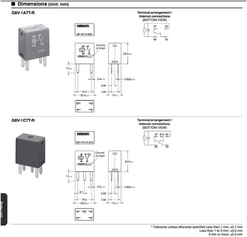 4 قطع G8V-RH-1C7T-R-DC12 G8V-RH-1C7T-R 5PIN 20A مرحل الطاقة متعدد الأغراض، مرحل السيارات الصغير، SPDT) in Kuwait