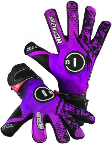 قفازات حارس المرمى N1 زيوس UGT+. قفازات كرة القدم خفيفة الوزن مع قطع هجين سلبي اللف واللاتكس الألماني UGT+ Palm.Soccer Goalie Gloves مناسبة جدًا للبالغين. in Kuwait