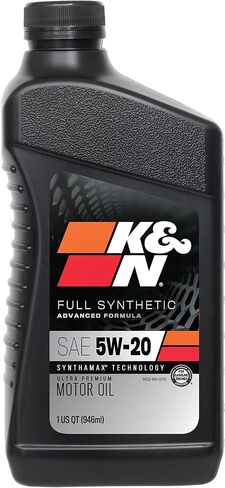 K&N Motor Oil: 5W-20 Synthetic Engine Oil: Premium Protection, High Mileage, 1 Quart in Saudi Arabia