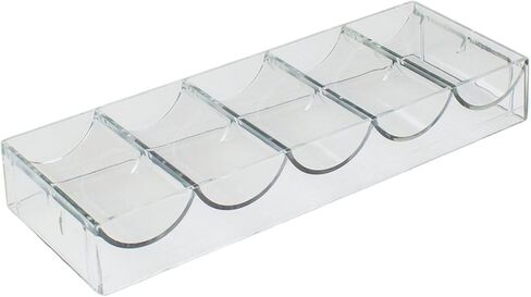 Brybelly Clear Acrylic Chip Rack - Holds 100 Chips in Kuwait