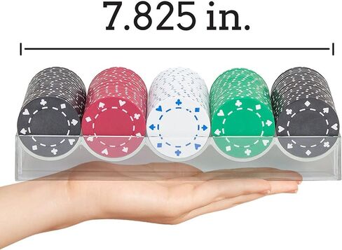 Brybelly Clear Acrylic Chip Rack - Holds 100 Chips in Kuwait