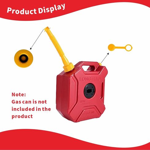 33 قطعة بديلة لفوهة علب الغاز، فوهات علب الغاز للبنزين 5 جالون، مجموعة فوهات علب الغاز ذات الطراز القديم، فوهة علب الغاز سهلة الاستخدام، فوهات علب الغاز البديلة التي تناسب معظم خزانات الغاز. in Kuwait