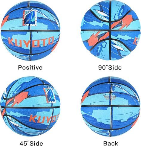 Blue Armor Graffiti، مقاس 7 (29.5 بوصة) كرة السلة النابضة بالحياة في الهواء الطلق، جلد مركب ناعم، كرة السلة للرجال للأعمار من 12 عامًا فما فوق، انتعاش ممتاز، كرة السلة في الشوارع (مع مضخة الهدية الترويجية) in Kuwait