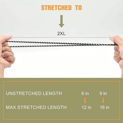 28 حزمة من حبل بنجي الكرة، كرات حبل بنجي شديدة التحمل مقاس 9 بوصة، مظلة قماش القنب مربوطة لأسفل كرات بنجي للتخييم، والخيام، والبضائع، وحمل الأسلاك والخراطيم، ومظلات الفناء، والمظلة (أسود) in Kuwait