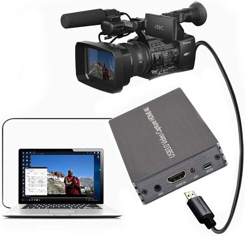HDMI to USB3.0 Video Capture Adapter 4K 1080P Dongle Card for Linux Windows Mac in Saudi Arabia