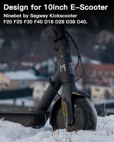 إطار صلب 10x2.125، إطارات أمامية/خلفية على شكل قرص العسل متوافقة مع Ninebot من Segway Kickscooter F20 F25 F30 F40 D18 D28 D38 D40 10 بوصة عجلات مطاطية بدون أنبوب لاستبدال سكوتر قطعتين in Kuwait