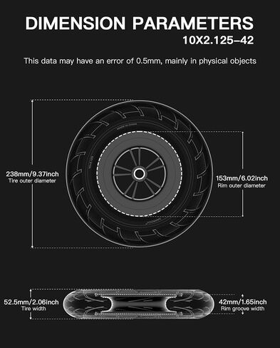 إطار صلب 10x2.125، إطارات أمامية/خلفية على شكل قرص العسل متوافقة مع Ninebot من Segway Kickscooter F20 F25 F30 F40 D18 D28 D38 D40 10 بوصة عجلات مطاطية بدون أنبوب لاستبدال سكوتر قطعتين in Kuwait