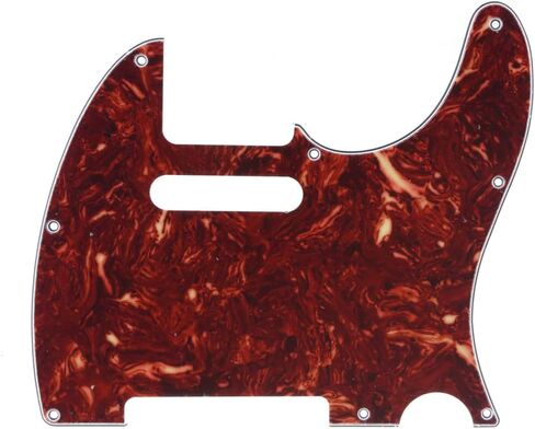 Musiclily Pro 8-Hole Guitar Tele Pickguard for JPN Made Fender Japan Telecaster, 4Ply Black Pearl in Saudi Arabia