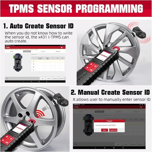 2024 LAUNCH New X431 i-TPMS(TS Gun) TPMS Tire Pressure Detector, Activate/Relearn/Program Sensors,TPMS Diagnostic Tool Work with X431 PRO Elite/V/PRO TT/PRO3S+/PAD V(Can Be Used Alone) in Saudi Arabia