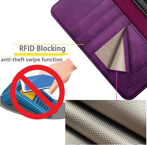 حافظة محفظة من الجلد الأصلي لهاتف iPhone 15 مقاس 6.1 بوصة 【حجب RFID 】 【4 حامل بطاقات الائتمان 】 【جلد حقيقي 】 حافظة هاتف قابلة للطي قابلة للطي غطاء واقٍ للنساء والرجال لهاتف Apple 15 باللون الأحمر الخمري in Kuwait