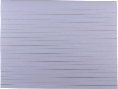 كمبيوتر لوحي أساسي من الدرجة الثالثة متعدد الطرق من Top Flight، مسطرة 1/2 بوصة، ورق سندات، 11 × 8.5 بوصة، 40 ورقة (56419)، أبيض in Kuwait