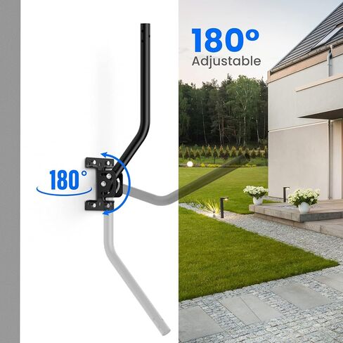 Universal Wireless Bridge Bracket Mount,ULNA 16.5" Arm Length Adjustable Antenna Mount Easy Installation Weather Station Mounting Pole with Solid Structure Weather Proof(2-Pack) in Kuwait