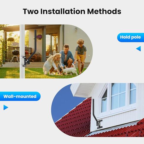 Universal Wireless Bridge Bracket Mount,ULNA 16.5" Arm Length Adjustable Antenna Mount Easy Installation Weather Station Mounting Pole with Solid Structure Weather Proof(2-Pack) in Kuwait