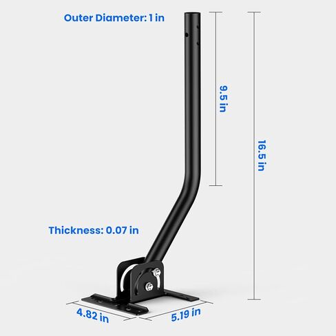 Universal Wireless Bridge Bracket Mount,ULNA 16.5" Arm Length Adjustable Antenna Mount Easy Installation Weather Station Mounting Pole with Solid Structure Weather Proof(2-Pack) in Kuwait