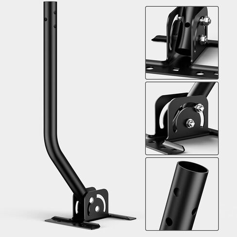 Universal Wireless Bridge Bracket Mount,ULNA 16.5" Arm Length Adjustable Antenna Mount Easy Installation Weather Station Mounting Pole with Solid Structure Weather Proof(2-Pack) in Kuwait