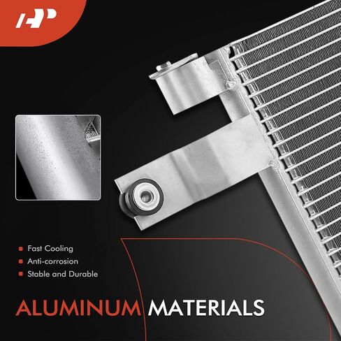 A-Premium Air Conditioning A/C Condenser Compatible with Kenworth T400 2011-2013, T600A 2007, T800 1988-1998 2011, W900 & Peterbilt 384 386 389, Replace# 9093 in Saudi Arabia