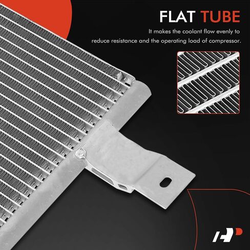 A-Premium Air Conditioning A/C Condenser Compatible with Kenworth T400 2011-2013, T600A 2007, T800 1988-1998 2011, W900 & Peterbilt 384 386 389, Replace# 9093 in Saudi Arabia