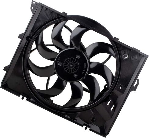 BOXI Radiator Cooling Fan Assembly for BMW 2008-13 128i Convertible/2006 325i/2007-13 328i/2006 330i/E87 E90 L6 3.0L N52N Engine 17427562080 BM3117101 in Saudi Arabia