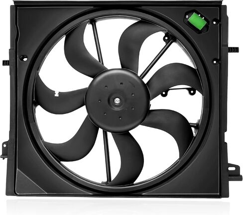 Radiator Cooling Fan Assembly with Fan, Shroud & Motor Compatible with 2017 2018 2019 Nissan Rogue Sport 2.0L Replaces Numbers 214816MA0A 21481-6MA0A NI3115162 in Saudi Arabia