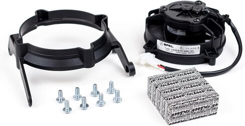 أجزاء EXED - مروحة تبريد الرادياتير SPAL الأصلية مع مجموعة التثبيت ومرحل KTM لموديلات KTM وHusqvarna TPI 2018-2023 - ملاءمة مثالية، سهلة التركيب- in Kuwait