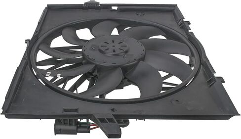 مجموعة مروحة تبريد المحرك من AUTOKAY، استبدال مروحة مشعاع التبريد لسيارات BMW E60 525 530 545 645 E65 750، استبدال 17427543282 17427514181 in Saudi Arabia