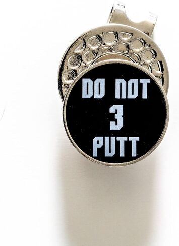 SHANKITGOLF Funny Golf Hat Clip with Enamel Magnetic Ball Marker - Creative Stainless-Steel Markers for Men and Women, Golfer Gifts, Attaches Easily on Hats, Golf Training Accessories in Kuwait