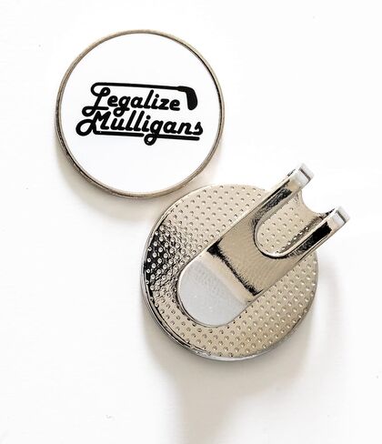 SHANKITGOLF Funny Golf Hat Clip with Enamel Magnetic Ball Marker - Creative Stainless-Steel Markers for Men and Women, Golfer Gifts, Attaches Easily on Hats, Golf Training Accessories in Kuwait